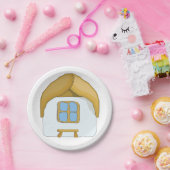 かわいい小さな家 ペーパープレート (パーティー)