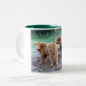 かわいい小さな尾 ツートーンマグカップ (正面左)