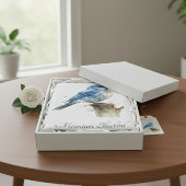 かわいい小さな山ブルーバードウォーター色カスタム、 スローブランケット