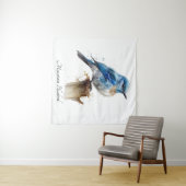 かわいい小さな山ブルーバードウォーター色カスタム、 タペストリー (インサイチュ(横))