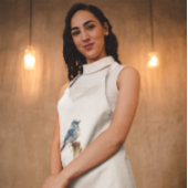 かわいい小さな山ブルーバードウォーター色カスタム、 ロングエプロン