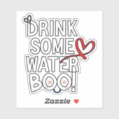 かわいい小さな幽霊ウォーターボトルシール シール (シート)