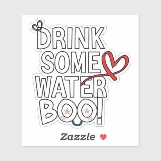 かわいい小さな幽霊ウォーターボトルシール シール (シート)