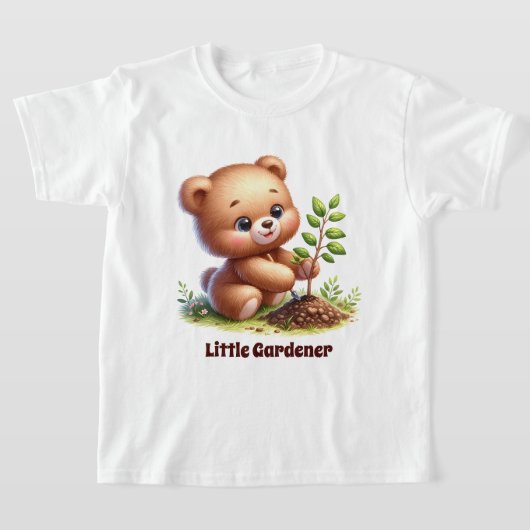 かわいい小さな庭師カスタマイズ Tシャツ (レイダウン)