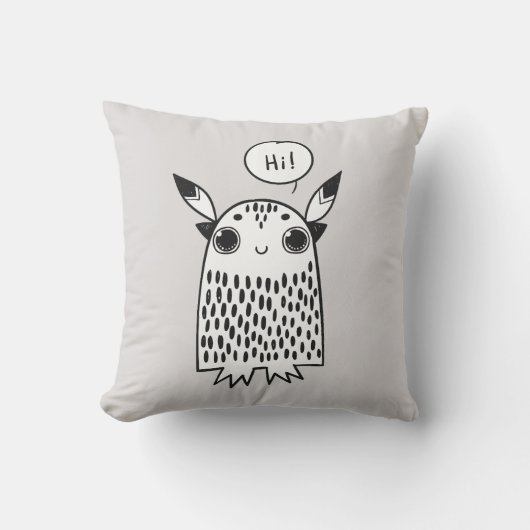 かわいい小さな怪物 クッション (正面)