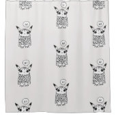 かわいい小さな怪物 シャワーカーテン (正面)