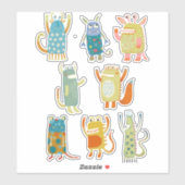 かわいい小さな怪物 シール (シート)