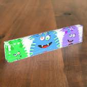 かわいい小さな怪物 デスクネームプレート (側面)