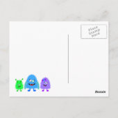 かわいい小さな怪物 ポストカード (裏面)