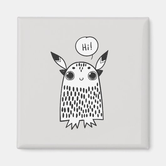 かわいい小さな怪物 マグネット (正面)