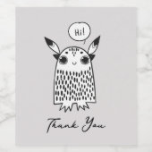 かわいい小さな怪物 ワインラベル (シングルラベル)