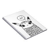 かわいい小さな怪物、白黒図解入りの、写真付きの ノートブック (右側)