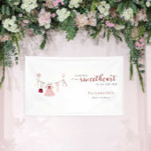 かわいい小さな恋人の赤ちゃんシャワーバレンタインキュート 横断幕