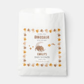 かわいい小さな恐竜が赤ちゃんのシャワーを途中にある フェイバーバッグ (正面)