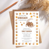 かわいい小さな恐竜が赤ちゃんのシャワーを途中にある 招待状