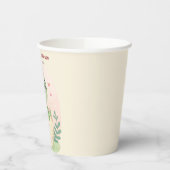 かわいい小さな恐竜が赤ちゃんのシャワーを途中にある 紙コップ (左)