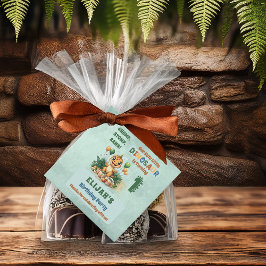 かわいい小さな恐竜の少年1st誕生日パーティー フェイバータグ