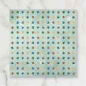 かわいい小さな恐竜の少年1st誕生日パーティー フェイバータグ (裏面)