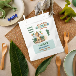 かわいい小さな恐竜の少年1st誕生日パーティー フェイバーバッグ