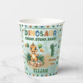 かわいい小さな恐竜の少年1st誕生日パーティー 紙コップ (正面)