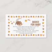 かわいい小さな恐竜の赤ちゃんシャワーベビー エンクロージャーカード (正面)