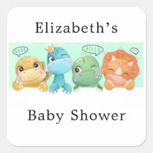 かわいい小さな恐竜の赤ちゃんシャワー