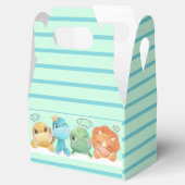 かわいい小さな恐竜の赤ちゃんシャワー フェイバーボックス (オープン)