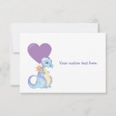 かわいい小さな恐竜サンキューカード サンキューカード (裏面)