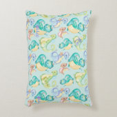 かわいい小さな恐竜パーソナライズされた アクセントクッション (正面(垂直))