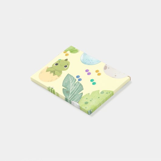 かわいい小さな恐竜 ポストイット (アングル)