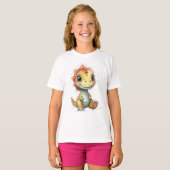 かわいい小さな恐竜 Tシャツ (正面フル)