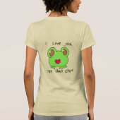 かわいい小さな愛のカエルTシャツ Tシャツ (裏面)