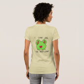 かわいい小さな愛のカエルTシャツ Tシャツ (裏面フル)