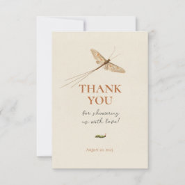 かわいい小さな愛のバグ赤ちゃんシャワーありがとう サンキューカード