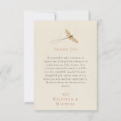 かわいい小さな愛のバグ赤ちゃんシャワーありがとう サンキューカード (裏面)