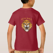 かわいい小さな探検家キッズTシャツ Tシャツ (裏面)