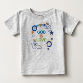 かわいい小さな星の赤ちゃんグラフィックTシャツ ベビーTシャツ