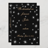 かわいい小さな星 招待状 (正面/裏面)