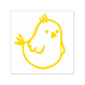 かわいい小さな春の雛 – 小さな歌の鳥 – カナリア セルフインキングスタンプ (デザイン)