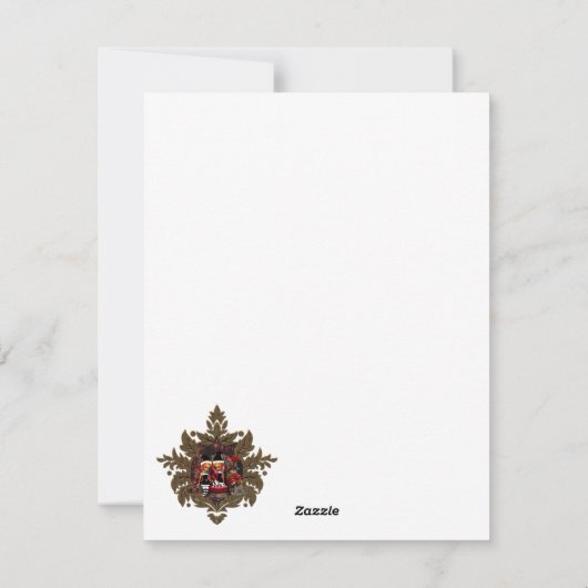 かわいい小さな暗い小妖精や小人。 シーズンカード (裏面)