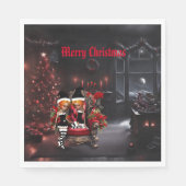 かわいい小さな暗い小妖精や小人。 スタンダードランチョンナプキン (正面)