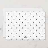 かわいい小さな木クリスマスホリデーズフォト シーズンカード (裏面)