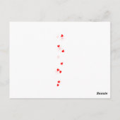 かわいい小さな歌うカウボーイヴィンテージバレンタイン ポストカード (裏面)