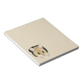 かわいい小さな水色ペットポケットマウス動物アート ノートパッド (アングル)