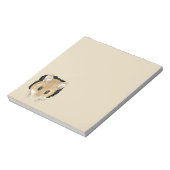 かわいい小さな水色ペットポケットマウス動物アート ノートパッド (回転)