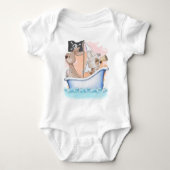 かわいい小さな海賊 ベビーボディスーツ (正面)