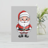 かわいい小さな漫画のサンタクロース シーズンカード (スタンド正面)