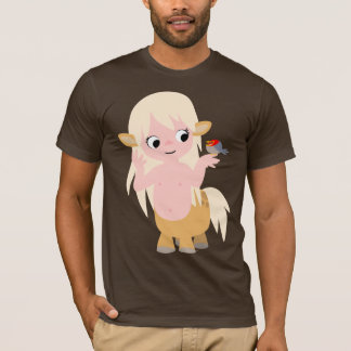 かわいい小さな漫画のセンターレスTシャツ Tシャツ