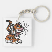 かわいい小さな漫画のタイガーアクリルキーチェーン キーホルダー (裏面)