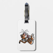 かわいい小さな漫画の虎のラゲッジタグ ラゲッジタグ (裏面縦)